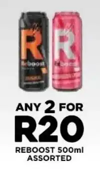 Fresh Stop Reboost 500ml Assorted offer