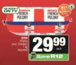 KwikSpar French Polony Assorted offer