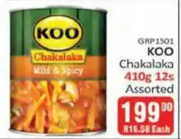 KitKat Cash and Carry KOO Chakalaka Assorted offer