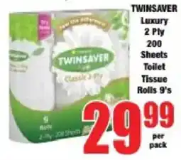 Boxer TWINSAYER Luxury 2 Ply Toilet Tissue Rolls offer