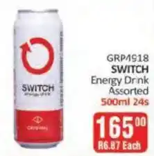 KitKat Cash and Carry SWITCH Energy Drink Assorted offer