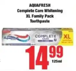 Boxer AQUAFRESH Complete Care Whitening Toothpaste offer