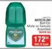 KitKat Cash and Carry Mitchum Roll On Male or Female Assorted offer