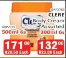 KitKat Cash and Carry Clere Body Cream Assorted offer