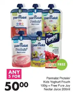 Save Parmalat Protein/Kids Yoghurt Pouch offer