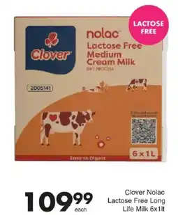 Save Clover Nolac Lactose Free Long Life Milk offer