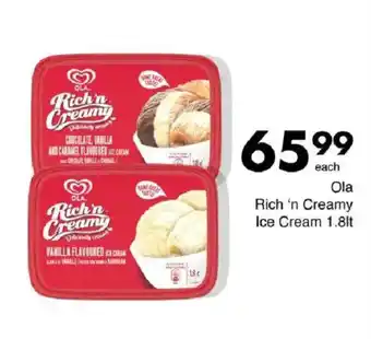Save Ola Rich 'n Creamy Ice Cream offer