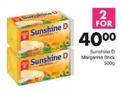 Save Sunshine D Margarine Brick offer
