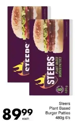 Save Steers Plant Based Burger Patties offer