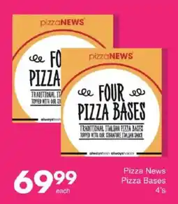 Save pizzaNEWS FOUR PIZZA BASES offer