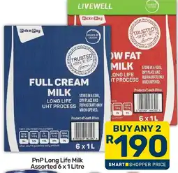 Pick n Pay PnP Long Life Milk Assorted offer