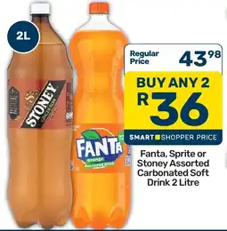 Pick n Pay Fanta, Sprite or Stoney Assorted Carbonated Soft Drink offer