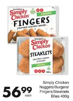 Save Simply Chicken Fingers/Steaklets offer