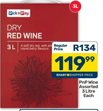 Pick n Pay Dry Red Wine Assorted