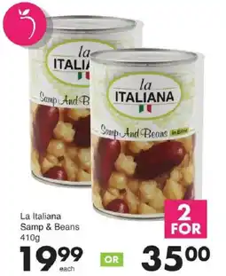Save La Italiana Samp & Beans offer