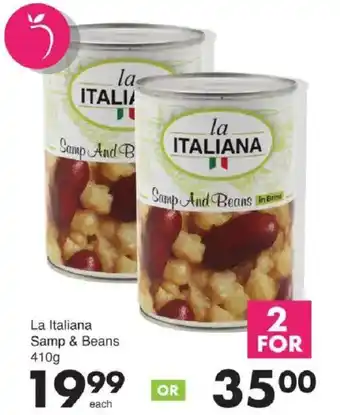 Save La Italiana Samp & Beans offer