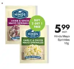 Save Hinds Mayo Sprinkles offer