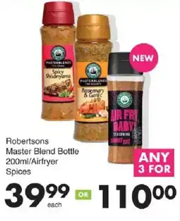 Save Robertsons Master Blend Bottle/ Airfryer Spices offer