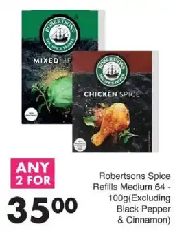 Save Robertsons Spice Refills Medium offer