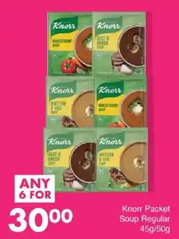 Save Knorr Packet Soup Regular offer