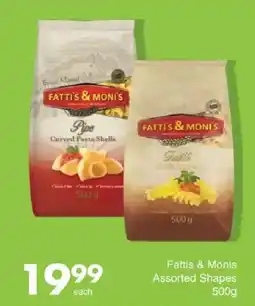 Save Fattis & Monis Assorted Shapes offer