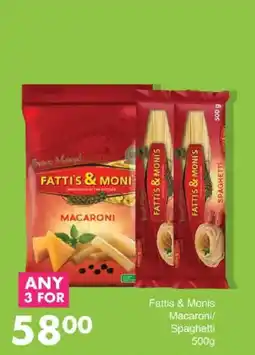 Save Fattis & Monis Macaroni/Spaghetti offer