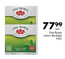 Save Five Roses Green Tea Bags offer