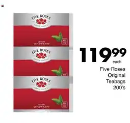 Save Five Roses Original Teabags offer