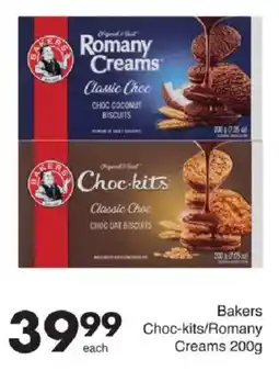 Save Bakers Choc-kits/Romany Creams offer