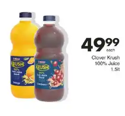 Save Clover Krush 100% Juice offer