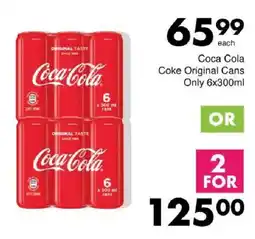 Save Coca Cola Coke Original Cans offer
