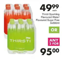 Save Thirsti Sparkling Flavoured Water offer