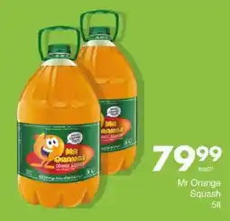 Save Mr Orange Squash offer