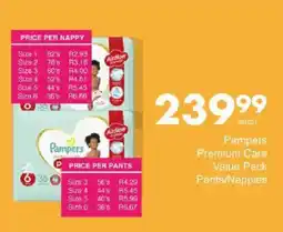 Save Pampers Premium Care Value Pack Pants/Nappies offer
