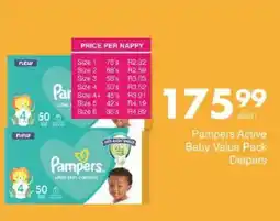 Save Pampers Active Baby Value Pack Diapers offer