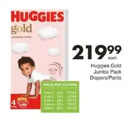Save Huggies Gold Jumbo Pack Diapers/Pants offer