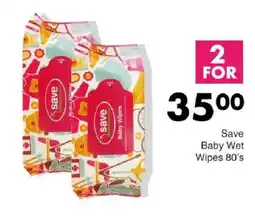 Save Save Baby Wet Wipes 80's offer