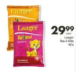 Save Laager Tea 4 Kids offer