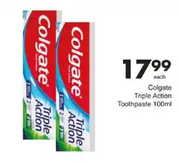 Save Colgate Triple Action Toothpaste offer