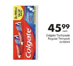 Save Colgate Toothpaste Regular Twinpack offer