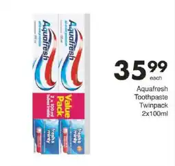 Save Aquafresh Toothpaste Twinpack offer