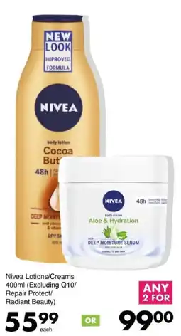 Save Nivea Lotions/Creams offer