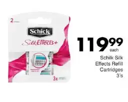 Save Schick Silk Effects+ Refill Cartridges offer