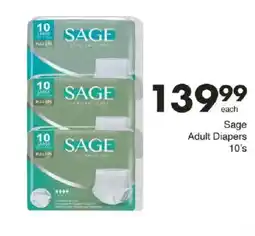 Save Sage Adult Diapers 10's offer