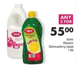 Save Save Bleach/Dishwashing liquid offer