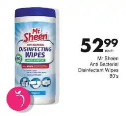 Save Mr Sheen Anti Bacterial Disinfectant Wipes offer