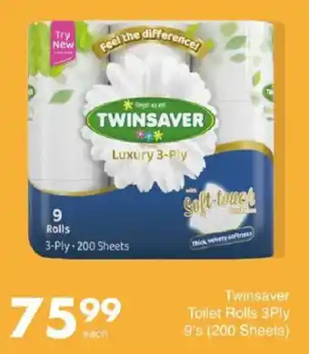 Save Twinsaver Toilet Rolls 3Ply offer