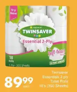 Save Twinsaver Essentials 2 ply Toilet Rolls offer