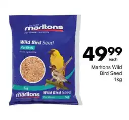 Save Marltons Wild Bird Seed offer