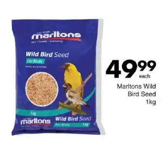 Save Marltons Wild Bird Seed offer